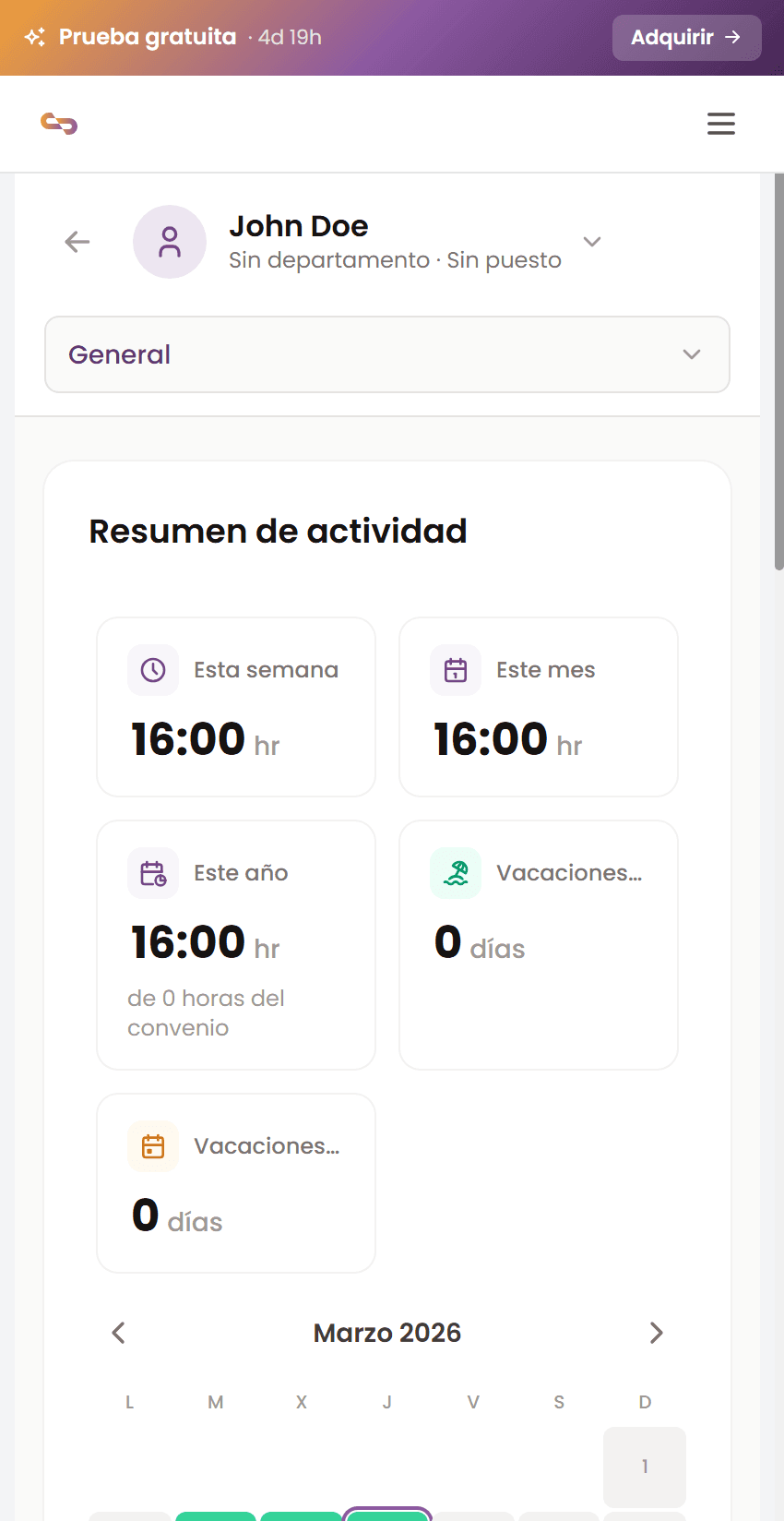 Gestión de empleados