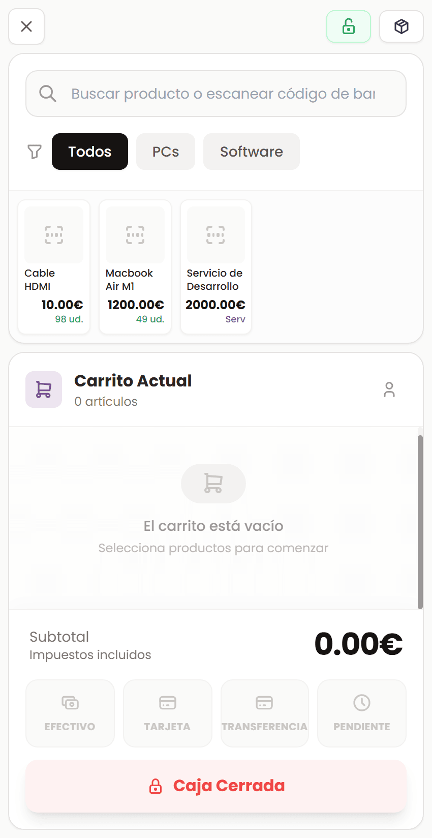 TPV y punto de venta