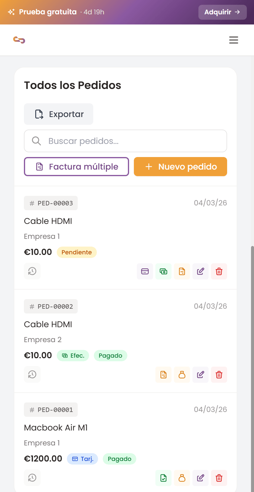 CRM y gestión de ventas